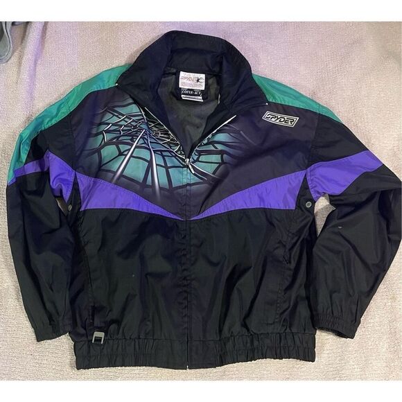 Vintage SPYDER Ski Snowboard Light Jacket Spider Web XL - Picture 2 of 12